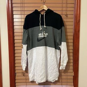 Nike Oversize Color Block Hoodie Dress